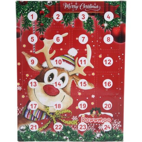 Llaveros con calendarios navideños, adornos y decoración. Regalo con cuenta regresiva de 24 días. ¡Novedad y sorpresa para niños (1/4)
