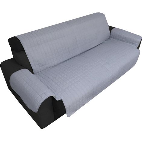 COPRIDIVANO GR SALVADIVANO ELEGANCE GRIGIO ANTIMACCHIA TRAPUNTATO PIANO LISCIO 1 POSTO seduta cm. 55
