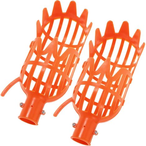 2pièces Cueilleur de Fruits Tête Outil Panier Arboricole Dispositif de Récolte Outil pour Cueillette de Fruits sans Perche Couleur Aléatoire (1/5)