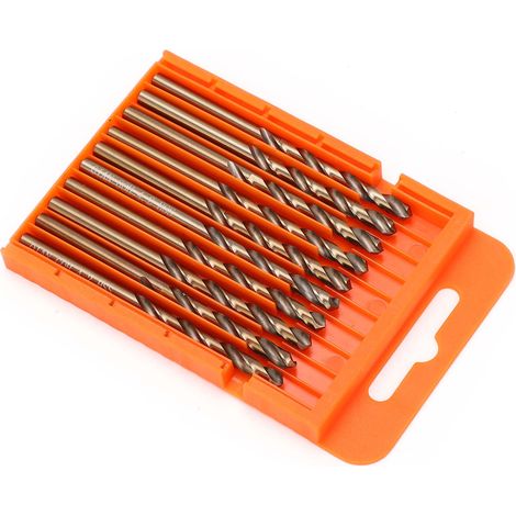 Set mit 10 Spiralbohrern mit Parallelschaft aus Hochgeschwindigkeitsstahl zum Bohren von 4,5 mm dicken Kupferplatten (1/5)