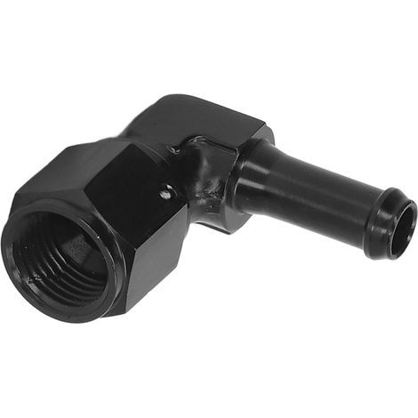 6AN 90 degrés universel en alliage d'aluminium huile femelle à 5/16 barbe raccord adaptateur carburant eau fluide Air ligne tuyau extrémité. (1/5)