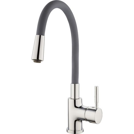 Rubinetto da cucina Barcelona cromato/grigio (1/5)