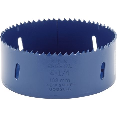 Draper 108mm High-Speed Steel Bi-Metal Holesaw Blade with Variable Pitch for Precise Cutting (Model 34771) (1/5)