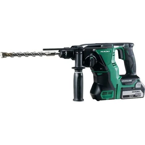 Hikoki – Perforateur burineur SDS 18 V – Moteur Brushless – Force de frappe 2.6J – Perçage béton jusqu'à 26 mm – Chargeur ventilé (1/10)
