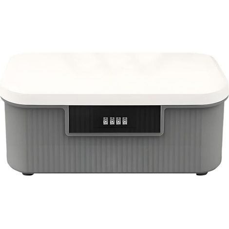 Boîte De Rangement Verrouillable Coffret Portable À Clé Avec Mot De (1/5)