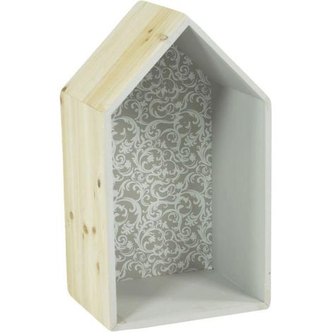 Holzregal Rebecca-Haus cm25x37x15