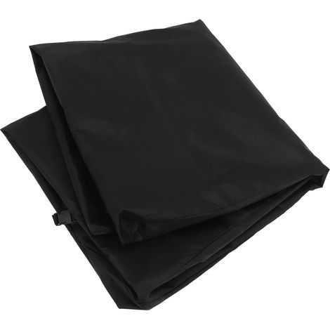 Housse Rectangulaire pour Table et Chaises de Jardin, Noir 125x125x74 Cm (1/5)