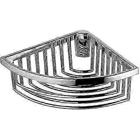 Étagère de douche et rangement Panier d'angle universel en fil métallique pour douche, amovible, fixation murale invisible, chromé Chendyy (1/4)