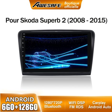 AWESAFE Autoradio Android 13 pour Skoda Super 2 (2009-2013) 6Go+128Go 9'' écran Tactile avec Carplay GPS Bluetooth Android Auto (1/5)