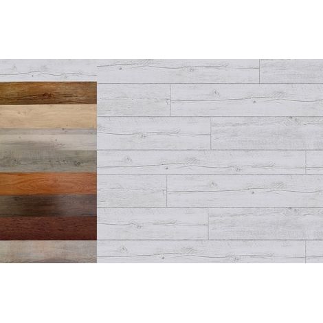 MadeInNature, Dalles PVC, Lames Auto-Adhésives, Grand Choix de Coloris et de Dimensions - White Pecan - 6,60 m².