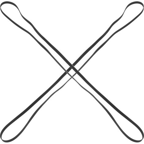 Accessoire Platine Réparation Facile sans Outils Professionnels Vinyle 2 Courroies en Caoutchouc Noir Transmission Stable pour Tourne-disque Vintage (1/5)
