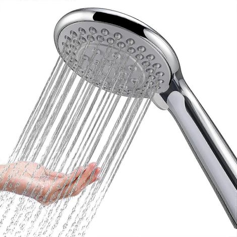 Pommeau de douche de rechange - Pommeau de douche à main pour salle de bain - Élégant et amélioré, réglable - 5 expériences de douche - Compatible avec votre flexible de douche (1/4)