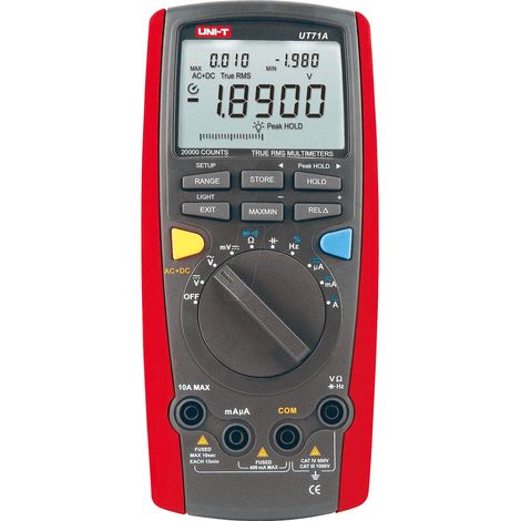 Lechpol UNI-T UT-71A multimètre numérique rouge et gris (1/3)