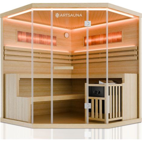 Sauna tradizionale Vantaa - Natura  180 cm  4  200 cm Stufa da sauna da 3,5 - 8 kW 2 - 6 persone (1/2)