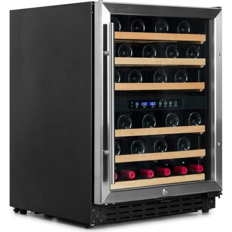 Cave à vin inox - 2 températures - 50 bouteilles - Vinobox (1/5)