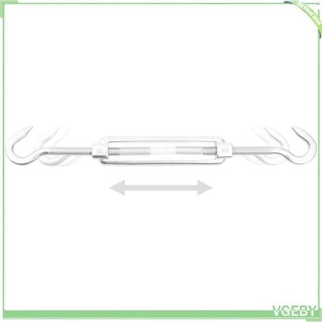 Kit accessoires voile d'ombrage - FAFEICY - 310243 - Acier inoxydable - Argenté - Tendeur réglable (1/5)