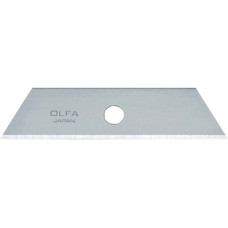 Lames trapézoïdales OLFA en acier de qualité supérieure, paquet de 50, 72x17,5 mm.