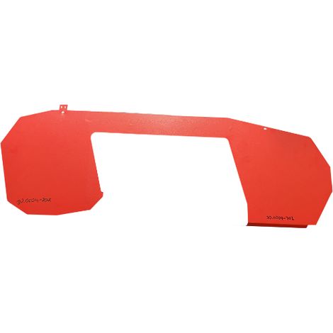 Sägebandabdeckung rot (hinten)