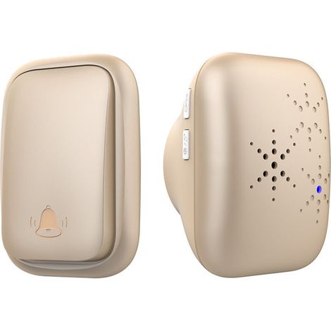 Connecté à la porte sans fil automatique sans batterie 100 m de distance 38 Bouton de porte de style extérieur Couleur de porte sans fil (or) (1/4)