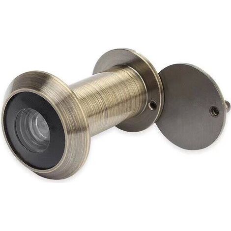 Judas de porte, 200°judas laiton avec cache de surveillance pour un montage dans des vantaux de porte de 35 mm-60 mm(1pc,Bronze) (1/5)