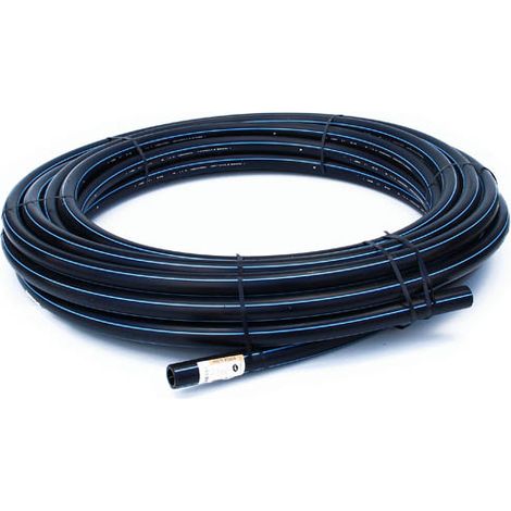 Tuyau SR-HD PE 100 N-F bande bleu 16bar-Ø63x5,8-50,00ml