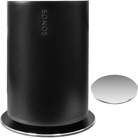 For Sonos Era 100 Holder Sonos Era 100 Desktop Stand Holder Accessories With Integrated Cable Management, Smart Home Speaker Accessory Rack (Silver, Jsdz) 2Psc (1/5)