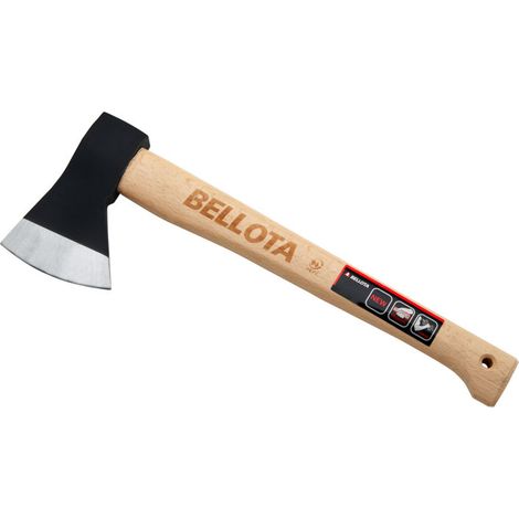FPLUS bellota hacha vizcaina 8130- 800 , Hacha vizcaína con cabeza forjada en un sola pieza. Tratamiento diferenciado entre ojo y filo para evitar roturas. Diseño especial del filo