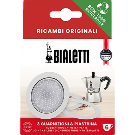 Bialetti 6 Cup Washer/Filter Set