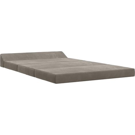 vidaXL Sofá Cama Plegable Gris Claro 120 x 60 x 49 cm Tela (1/2)