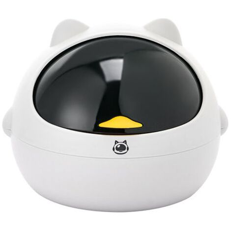 BUNTHAUS Mini poubelle de bureau avec couvercle seau sanitaire pelle à graines de melon poubelle de voiture (1/4)
