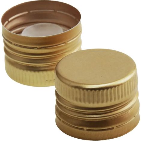 TAPPO PER BOTTIGLIA OLIO 31,5 x 24 - colore oro- 100 pezzi - Senza Marca