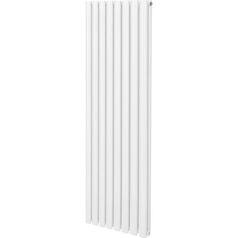 Röhrenheizkörper Oval Zentralheizung Modern Vertikal Weiß 1600 x 480mm