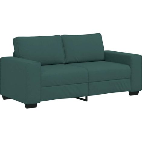 Divano a 2 Posti Verde Scuro 180x77x82 cm in Tessuto (1/5)