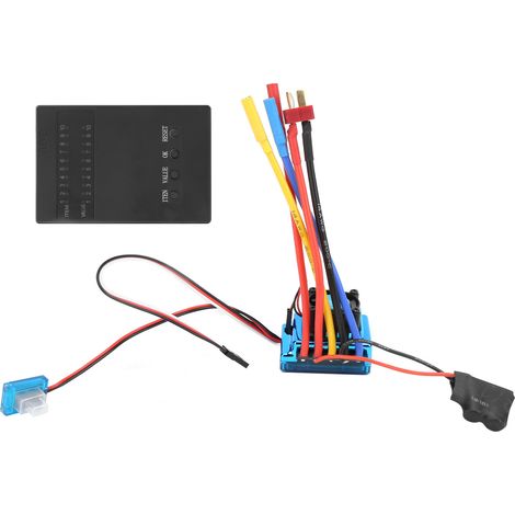 Kit de carte de programmation ESC sans balais 80A pour pièces de voiture, crawler et bateau télécommandés 1/10 et 1/12