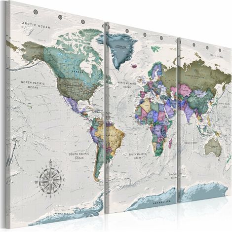 Tableau destinations mondiales - 120 x 80 cm (1/4)