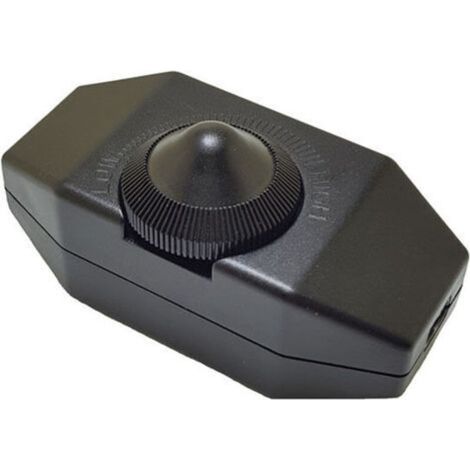 1A 220Vac design Variateur LED à intensité variable (variateur rotatif) LED à intensité variable, marche/arrêt, 110-220 V, interrupteur en ligne, noir (1/4)