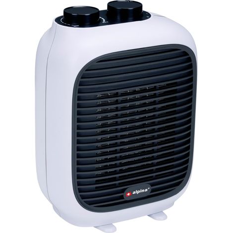 Radiateur Electrique Mobile PTC1601 - Chauffage d'Appoint 1500W - Radiateur Soufflant Espaces de 10 à 15 m² - Chauffage Électrique pour Air Chaud et Froid - Inclus Poignée - Plastique - Blanc (1/5)