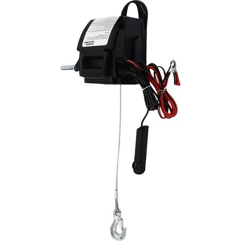 HAUTOUR Palan Électrique, Treuil Portable, 2267,96 Kg, avec Manivelle, Treuil De Levage, Crochet Solide, Outil Remorque, Cabestan À Câble, Convient Aux Voitures, Remorques, Camions, Yachts, Bateaux Et (1/5)