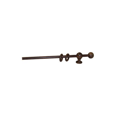 BASTONE LEGNO A STRAPPO D 11 NOCE 120CM C/SUPP.- 1,0 coppie