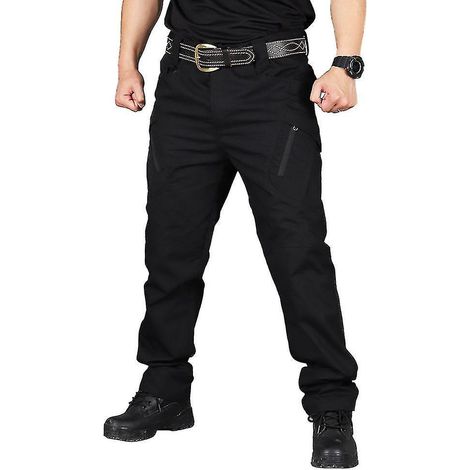 Neue wasserdichte taktische Herrenhose von New Soldier, Arbeitshose, Outdoor-Kampfhose – Größe 4XL – Schwarz