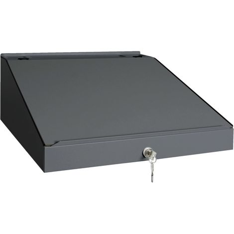 Stumpf Schreibpultaufsatz 3000, für Schränke m. 1000x500x500 mm (HxBxT) RAL 7016
