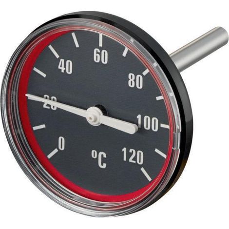 OVENTROP Thermometer 63mm Durchmesser für Pumpengruppe Regumat rot 1357099 (1/5)