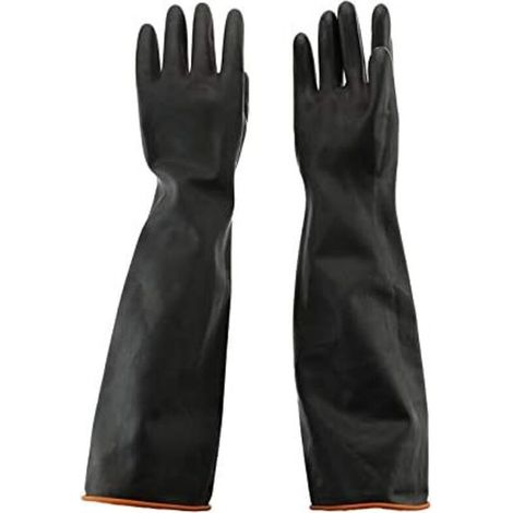 55 cm de imperméables, des Gants en caoutchouc Gants de protection produits Chimiques Longue acide / résistant Latex gants ménagers pour le Travail, la maison, le lavage des véhicules