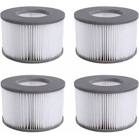 Pair Lot de 4 Cartouches filtrantes de Rechange, pour Les mspa, Les Spa Chauds et Autres piscines gonflables, Convient aux modèles de Filtre à partir de 2020 (1/4)