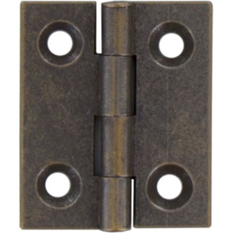 CERNIERA FRESATA PIANA OTTONE BRONZ 30X25 MM