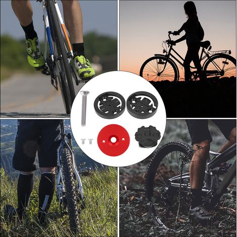 Vélo de Montagne en Alliage Léger - Kit Poignées, Support GPS et Protège-Pédalier - Équipement Cyclisme Rouge (1/5)