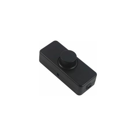 Gradateur de bord arrière LED 3-100W (variateur rotatif), utilisé pour LED dimmable, lampe à incandescence, lampe halogène, 220-240V, interrupteur enfichable CE, noir (1/5)