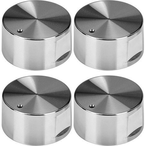 4 Pieces Universal Metal Gas Knob 6Mm For Oven, Stove And Hotplates (1/5)