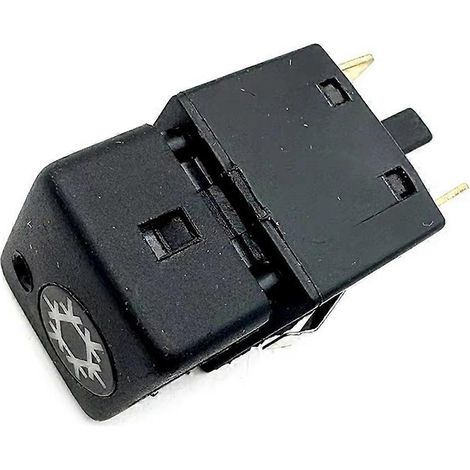 Bouton de compresseur de climatisation à motif flocon de neige pour tableau de bord 1435604, compatible avec les pièces détachées pour camions DAF XF95, XF105, CF75, CF85, LF45 et LF55. (1/5)