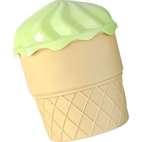 Moule à glaçons en silicone vert, en forme de seau, pour glaces, cocktails, whisky et café.